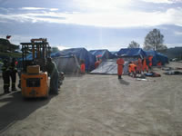 Allestimento del campo